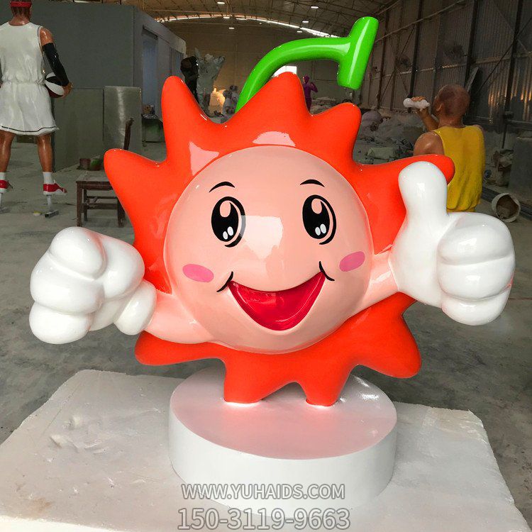 游乐园玻璃钢卡通公仔雕塑