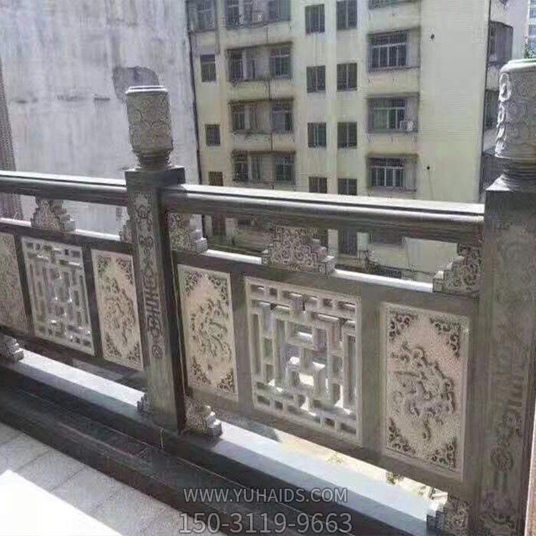 景区户外大理石石雕浮雕栏杆栏板雕塑