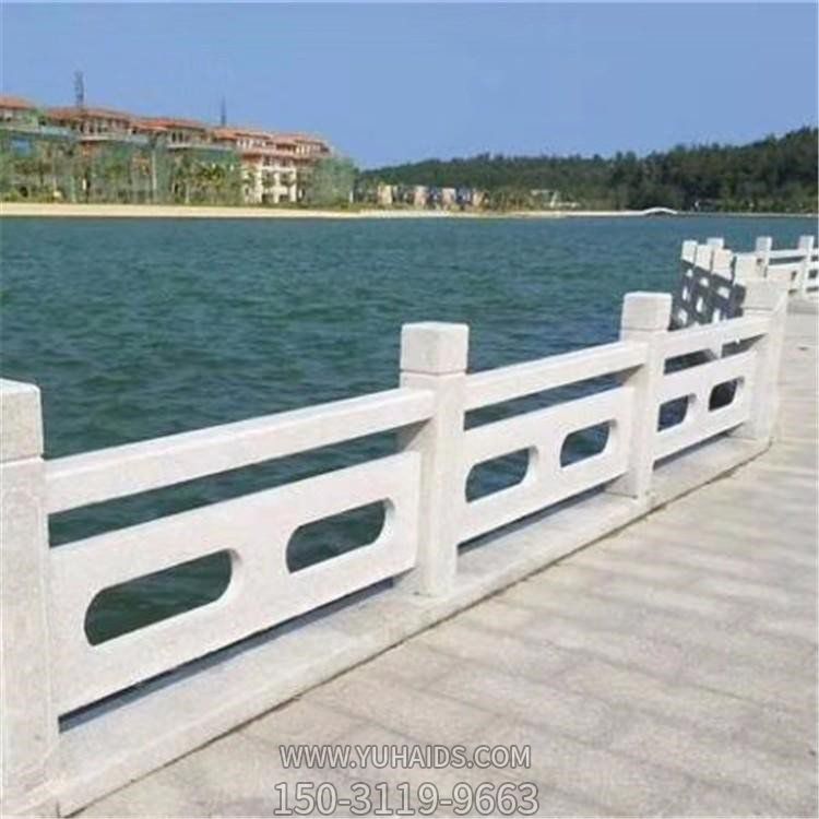 湖边装饰大理石镂空栏杆扶手雕塑