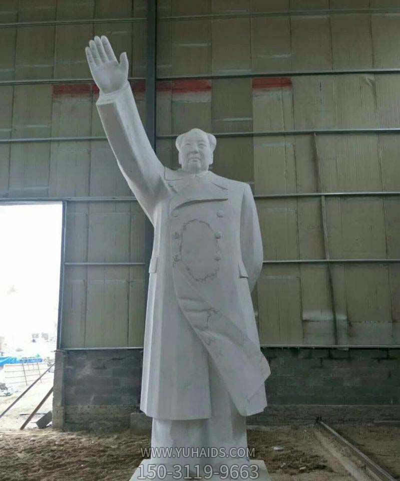 大理石挥手毛主席雕塑