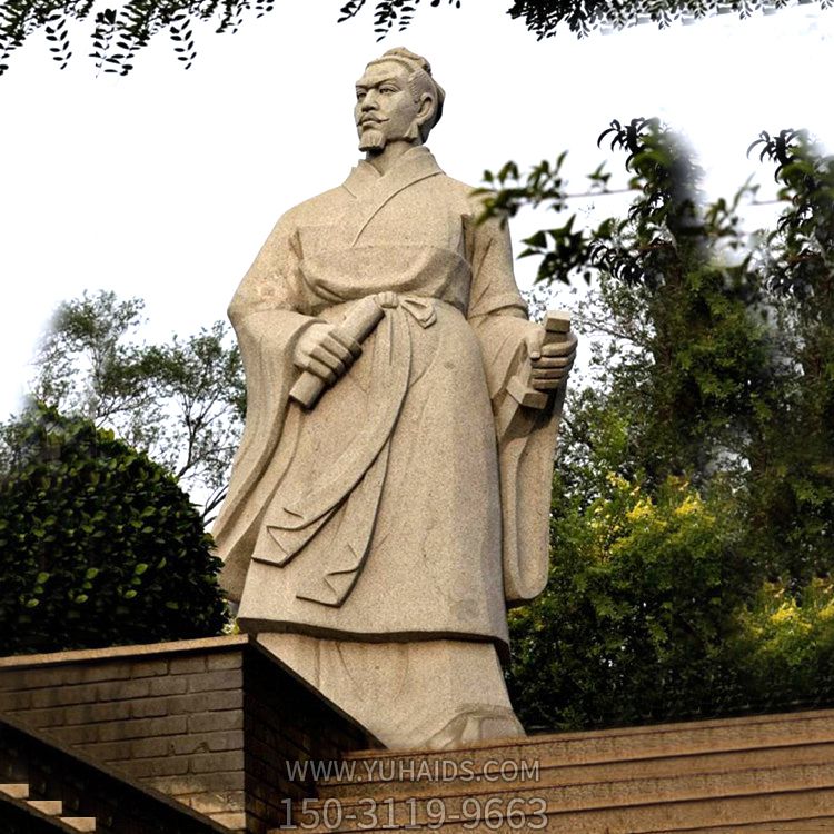 公园历史战国名人荆轲砂岩石雕塑像