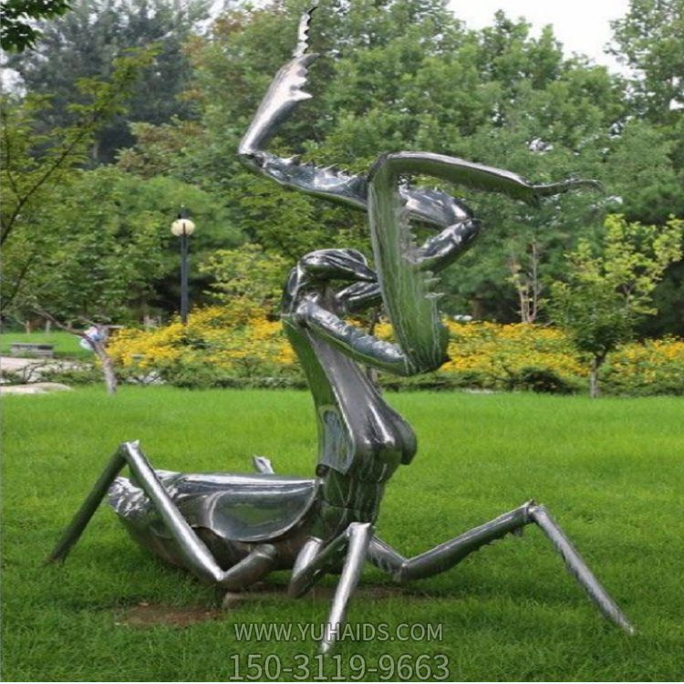 广场草坪户外大型昆虫景观螳螂雕塑