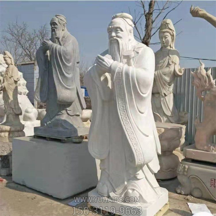 古代人物景观大理石校园名人雕塑