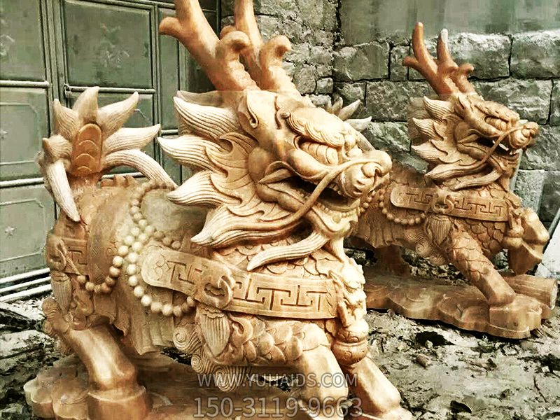 户外别墅大型神兽景观麒麟雕塑