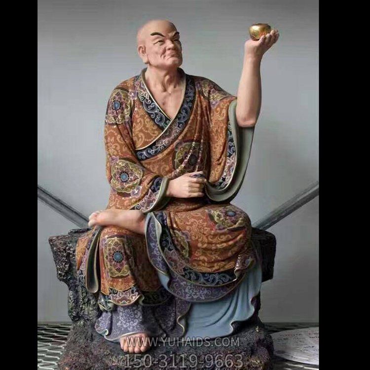 玻璃钢寺庙供奉十八罗汉雕塑