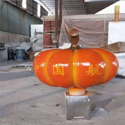 农场生态园林摆放玻璃钢仿真南瓜蔬菜景观雕塑