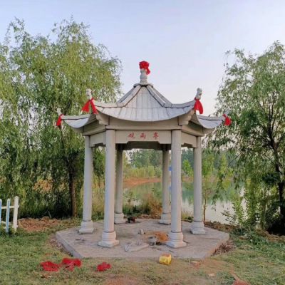 观雨亭石雕亭子