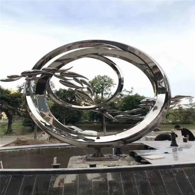 不锈钢创意异性造型户外广场景观雕塑