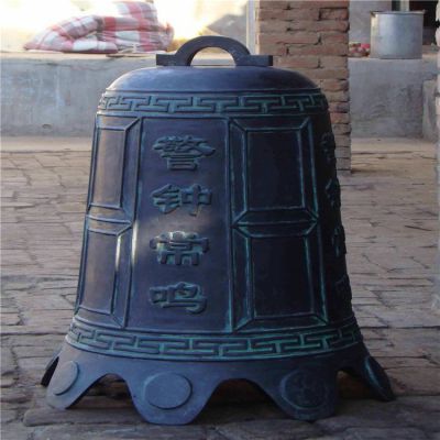 铸铁仿铜寺院警钟长鸣 户外装饰摆件钟