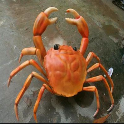 饭店玻璃钢仿真螃蟹雕塑