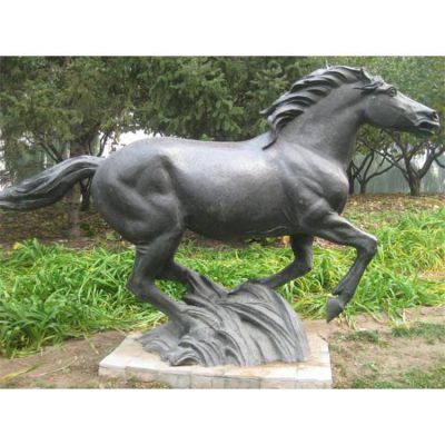 公园铜雕大型仿真动物景观马 