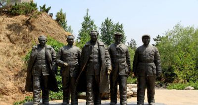 户外铜雕伟人们与毛泽雕塑