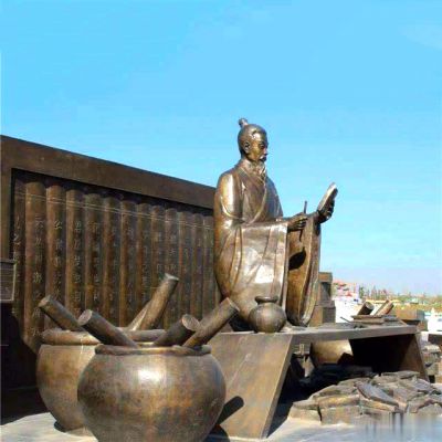 城市广场西汉历史文化名人司马迁铸铜景观雕塑