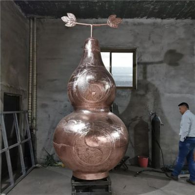 寺庙家居摆放铜雕镇宅辟邪葫芦雕塑