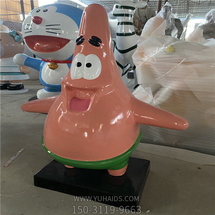 游乐场玻璃钢卡通动物人物形象摆件雕塑