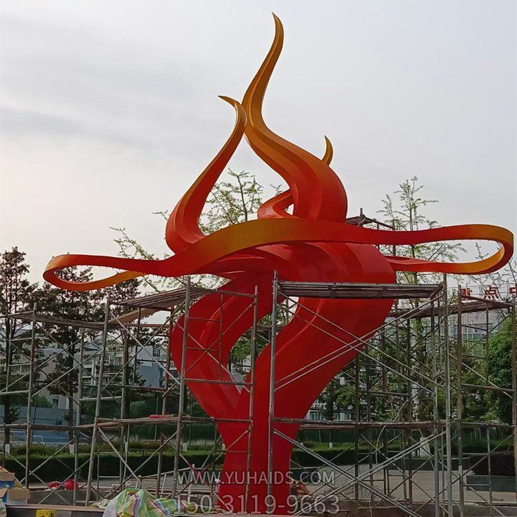 小区别墅不锈钢创意景观雕塑摆件