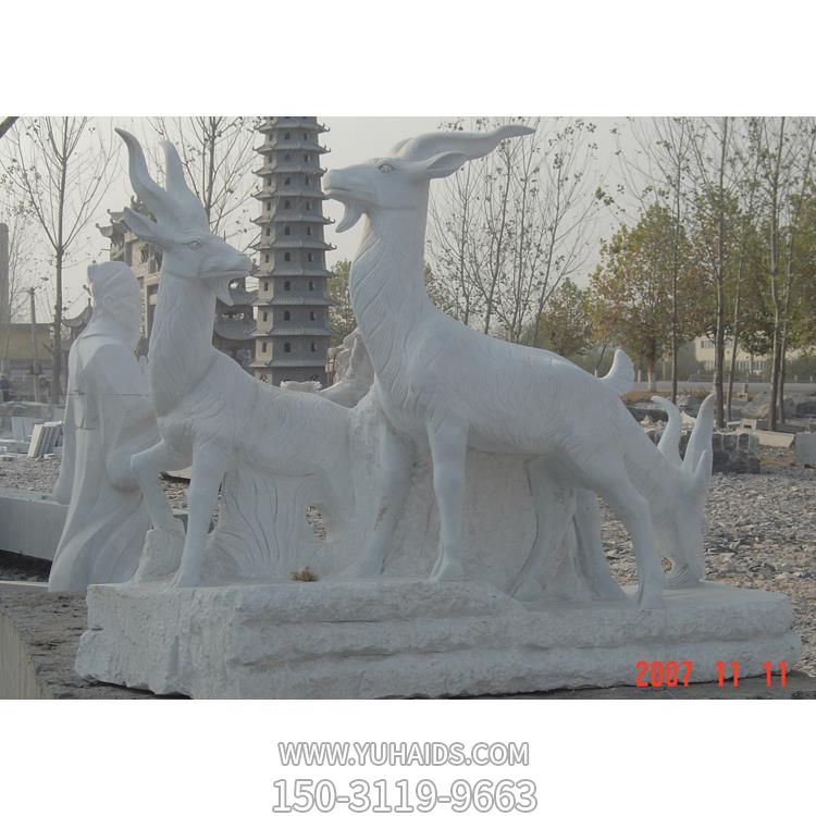 公园景观石雕动物雕塑