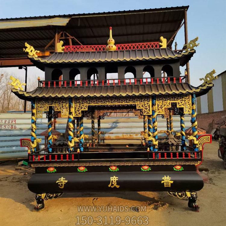 寺庙宗教大型铜雕香炉雕塑