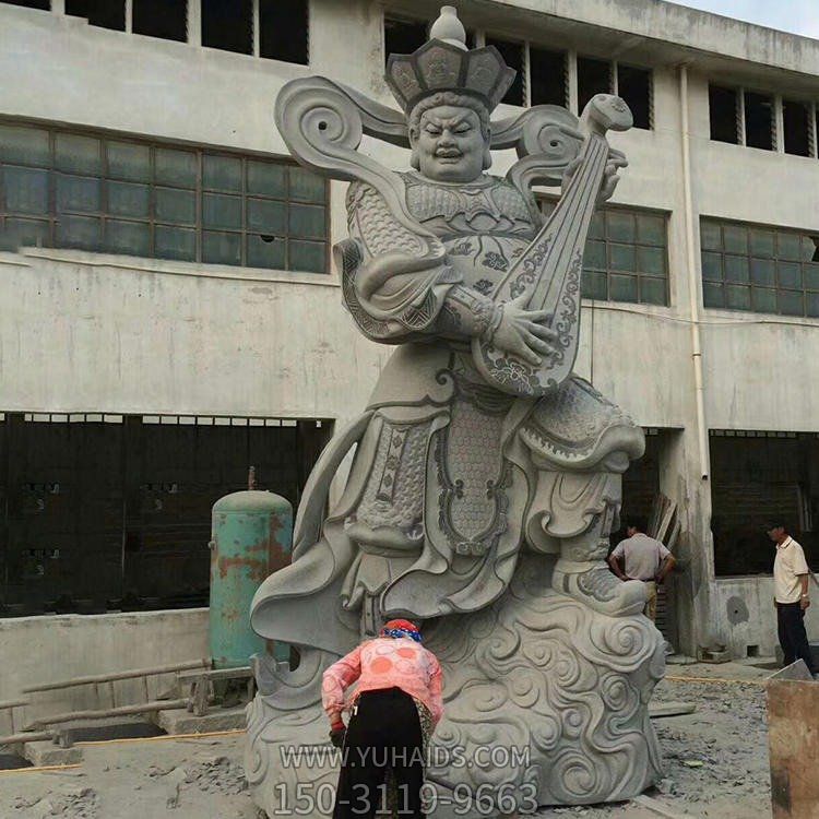 四大天王青石浮雕佛像寺庙景区广场摆件雕塑