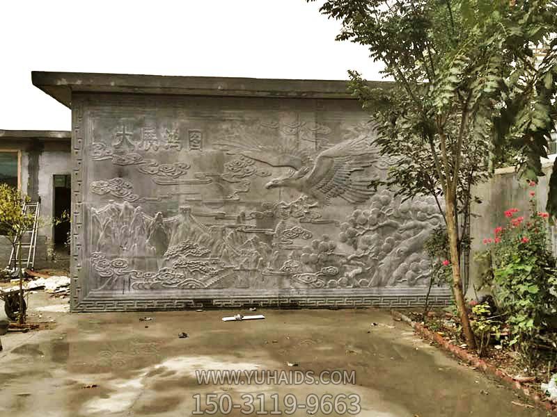 古建筑园林大展宏图石雕照壁雕塑