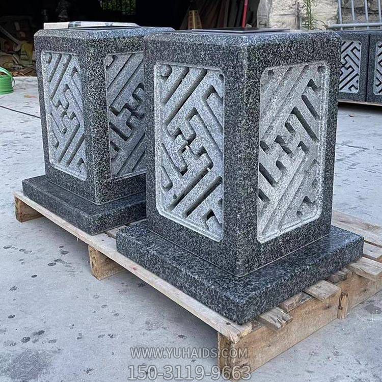 花岗岩日式仿古石灯庭院装饰照明石灯塔雕塑