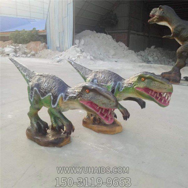 游乐场玻璃钢防着动物恐龙雕塑