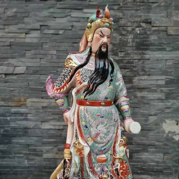 玻璃钢寺庙家用武财神雕塑