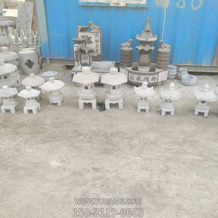 庭院别墅大理石石雕园林中式石灯笼雕塑