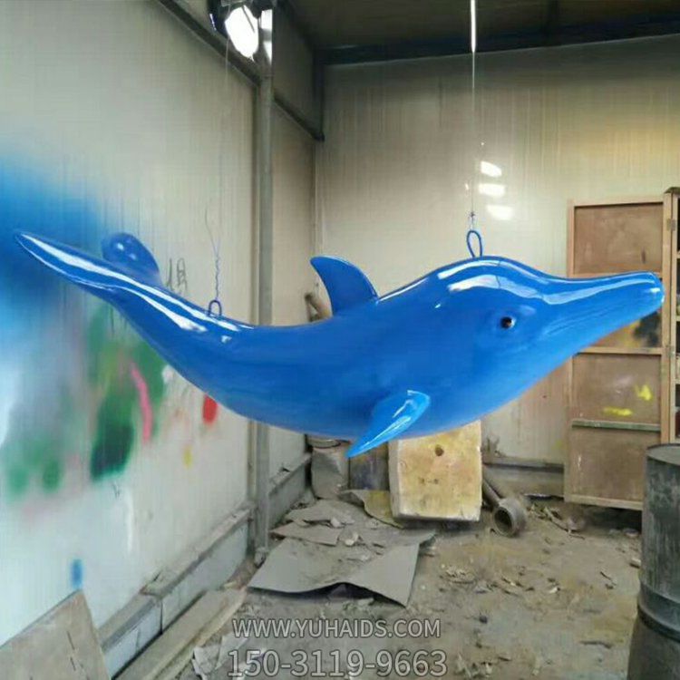 海洋公园玻璃钢海豚雕塑