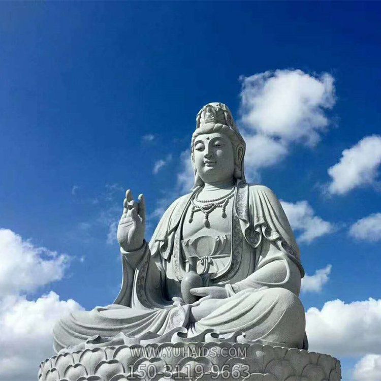 户外广场大型石雕观世音菩萨雕塑