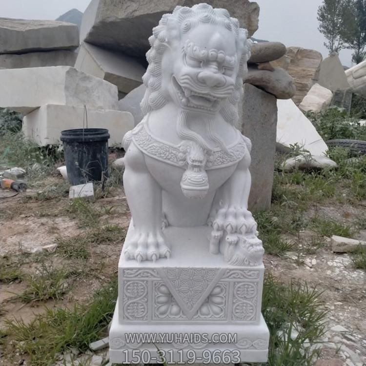 仿古酒店宾馆石雕墓地石狮子雕塑