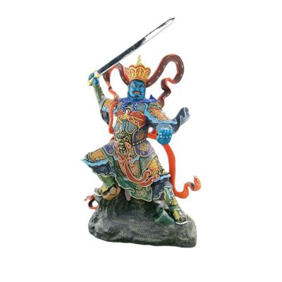 寺院摆放树脂四大天王弥勒佛菩萨神像
