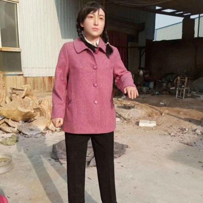 景区玻璃钢仿真仿真女孩雕塑