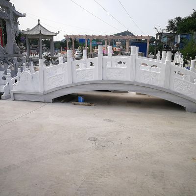 公园汉白玉石雕桥装饰景观雕塑
