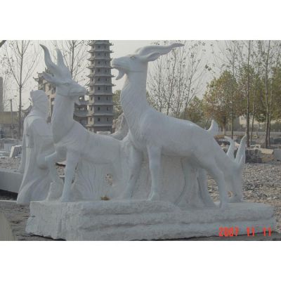 公园景观石雕动物雕塑
