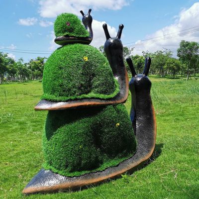 蜗牛玻璃钢绿植动物雕塑