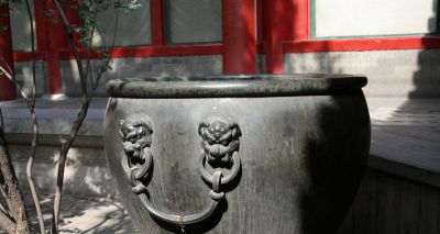 仿古水缸铜雕庭院寺庙缸雕塑