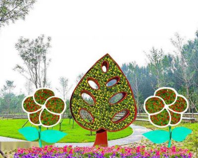 园林植物绿雕 仿真五色草造型性城市景观 雕塑