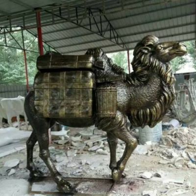 铜雕户外广场大型动物骆驼雕塑