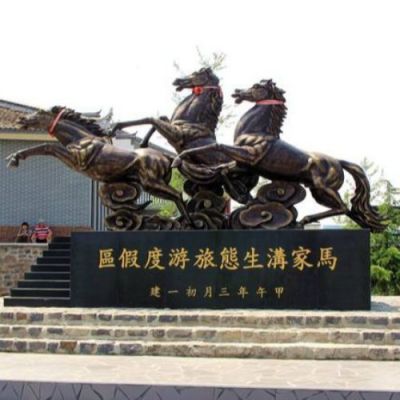 铜雕人物户外大型骑士马雕塑园林广场景观 