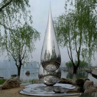 不锈钢水滴，雨滴景观雕塑