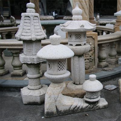 庭院景观石灯笼艺术设计几何石雕工艺品摆件