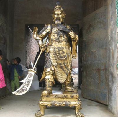 铜雕大型武财神关公雕塑