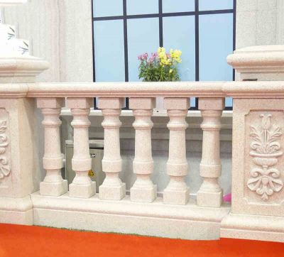 别墅庭院花岗岩镂空罗马柱楼梯栏杆雕塑