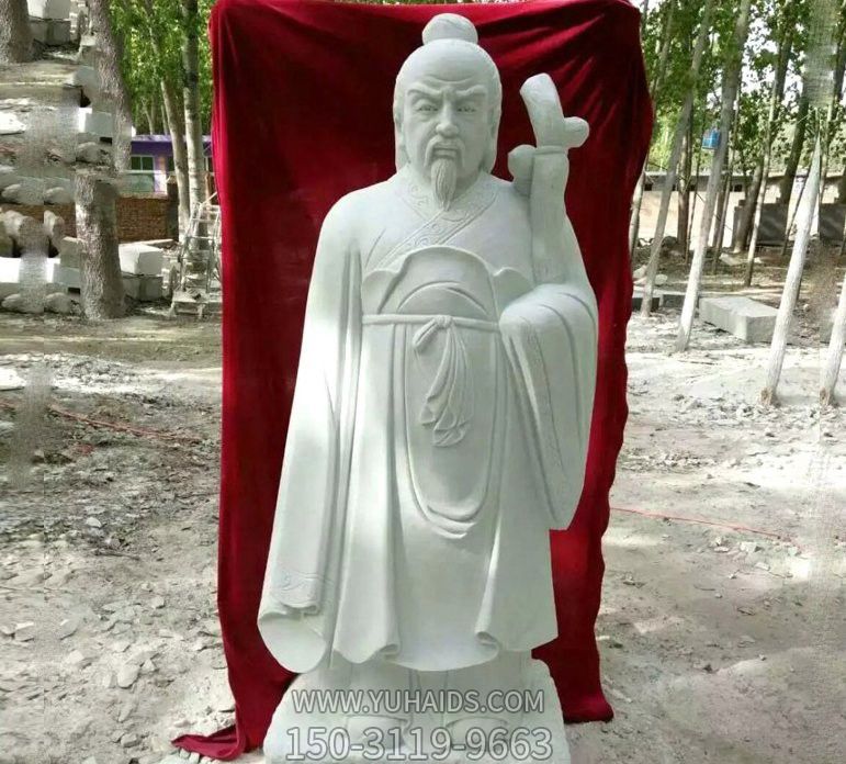 汉白玉古代名医华佗雕塑