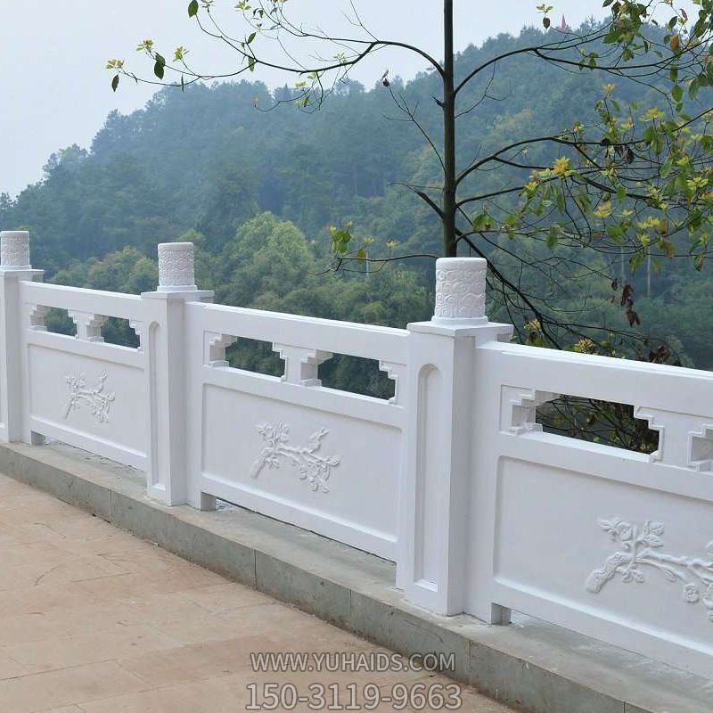 景区展望台护栏汉白玉石雕装饰雕塑