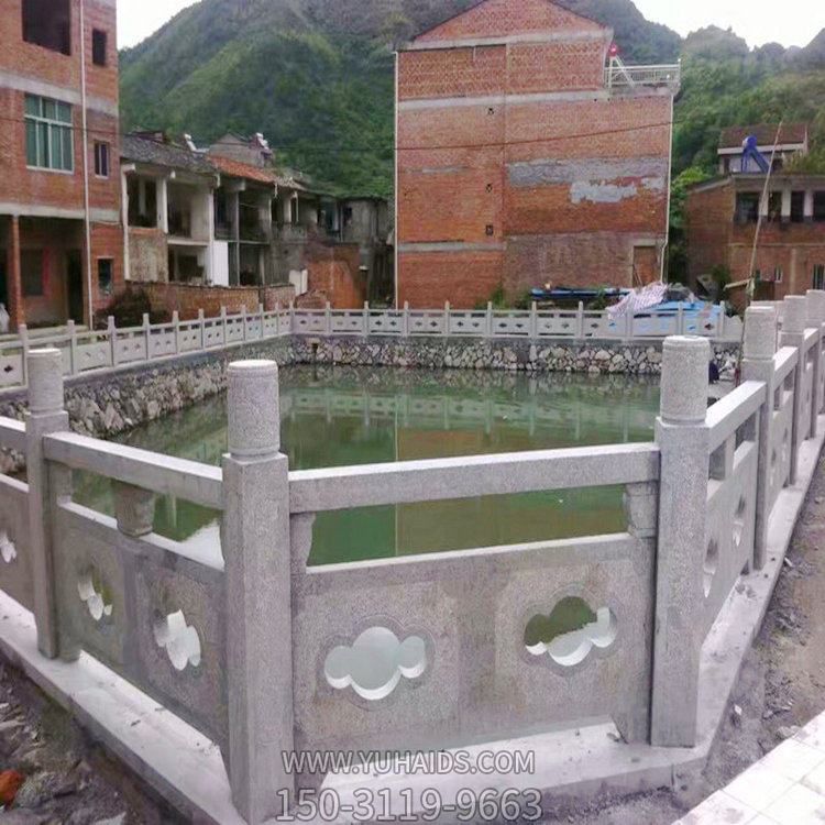 仿古建筑庭院栏杆 石雕花岗岩户外别墅小区摆件雕塑