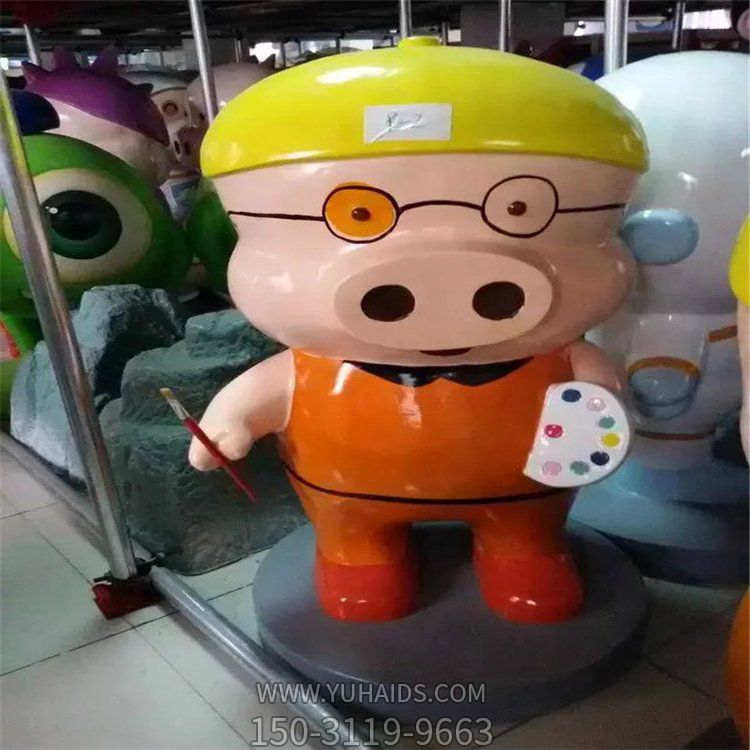 幼儿园玻璃钢卡通动画人物雕塑