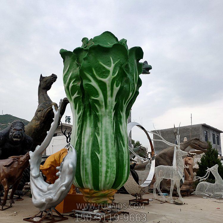 户外广场大型蔬菜景观白菜雕塑