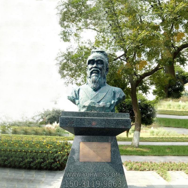 公园中国古代十大名医历史著名医学人物扁鹊雕塑